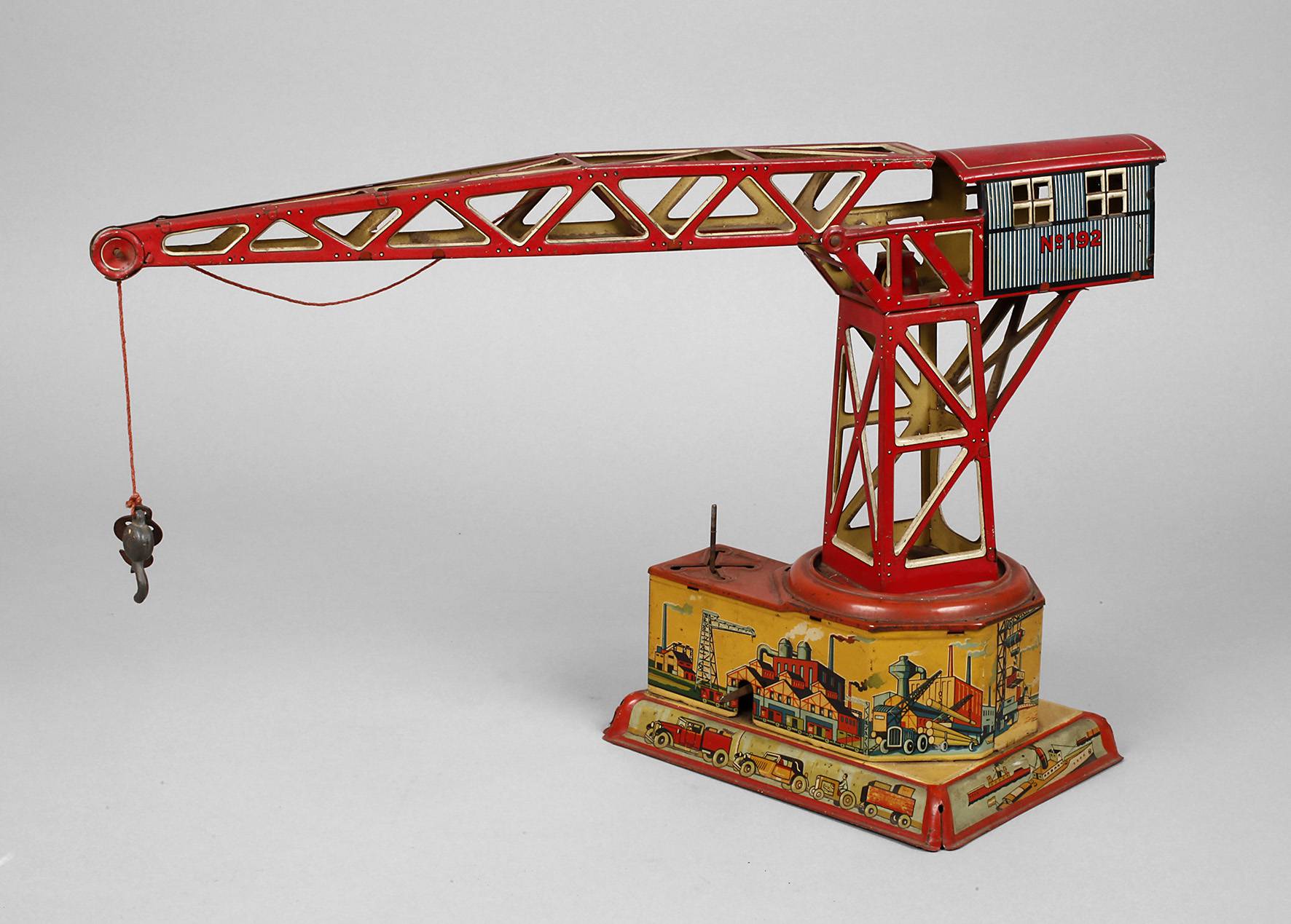 Drehkran mit Uhrwerk
