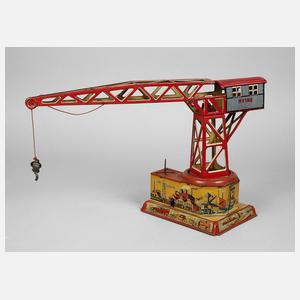 Drehkran mit Uhrwerk