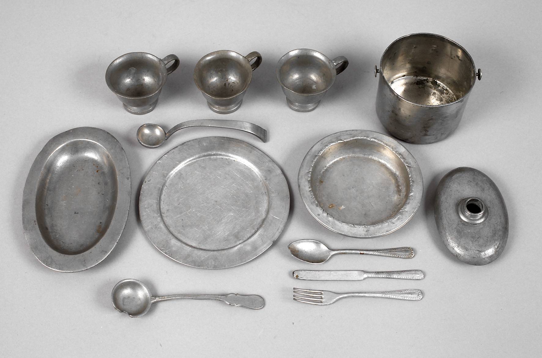 Konvolut Puppenstubenzinn