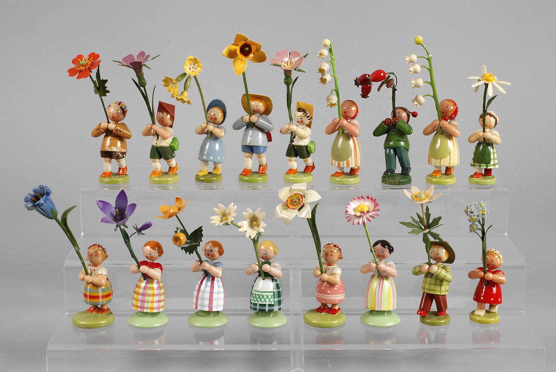 Konvolut Blumenkinder Erzgebirge