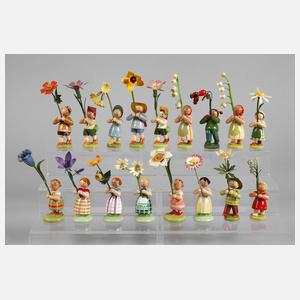 Konvolut Blumenkinder Erzgebirge