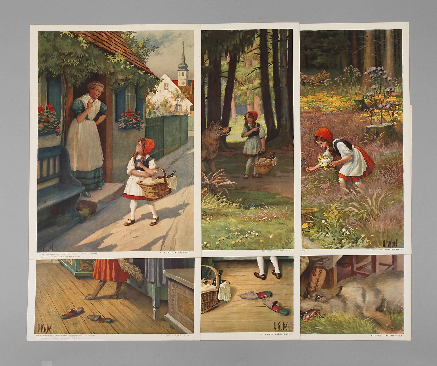 Serie ”Rotkäppchen” von Otto Kubel