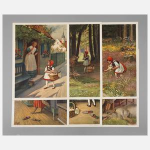 Serie ”Rotkäppchen” von Otto Kubel