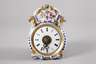 Miniatur-Porzellanschilderuhr mit Wecker