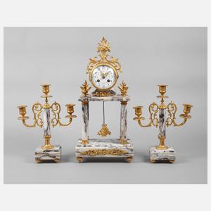 Kaminuhr mit Beisteller