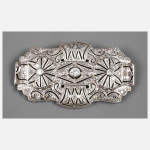 Große Brosche mit Brillanten