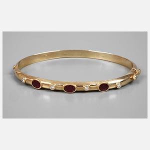 Armreif mit Rubinen und Brillanten