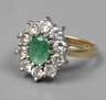 Damenring mit Smaragd und Brillanten