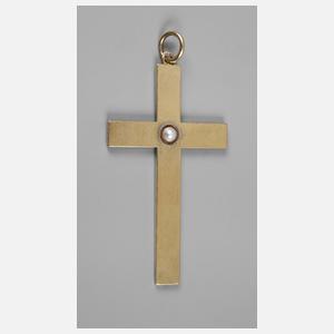 Goldkreuz mit Perle