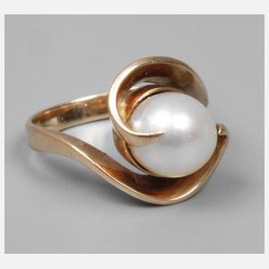 Damenring mit Perle