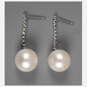 Paar Ohrhänger mit Perlen