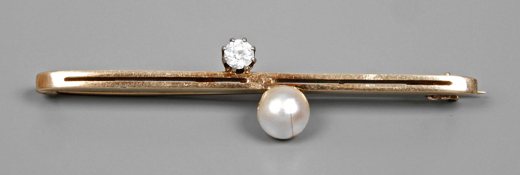 Stabbrosche mit Altschliffdiamant