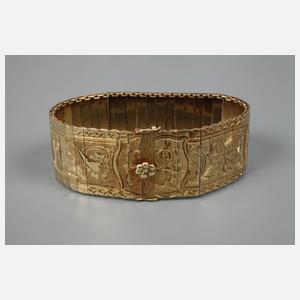 Graviertes Goldarmband