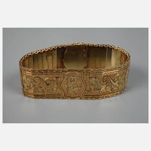 Graviertes Goldarmband