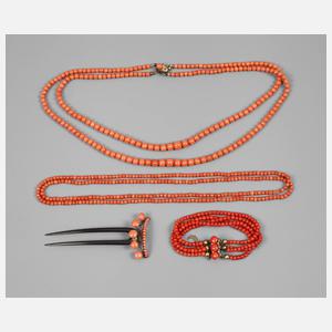 Konvolut Korallschmuck
