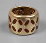 Breiter Ring mit Brillanten und Emaille
