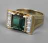 Damenring mit Turmalin und Diamanten