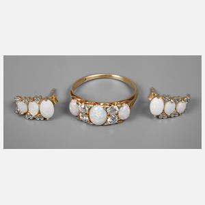 Schmuckset mit Edelopal