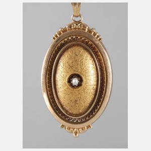 Feines Biedermeier-Medaillon