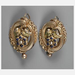 Ein Paar Ohrringe Historismus