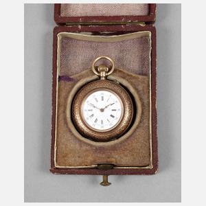 Damentaschenuhr Gelbgold