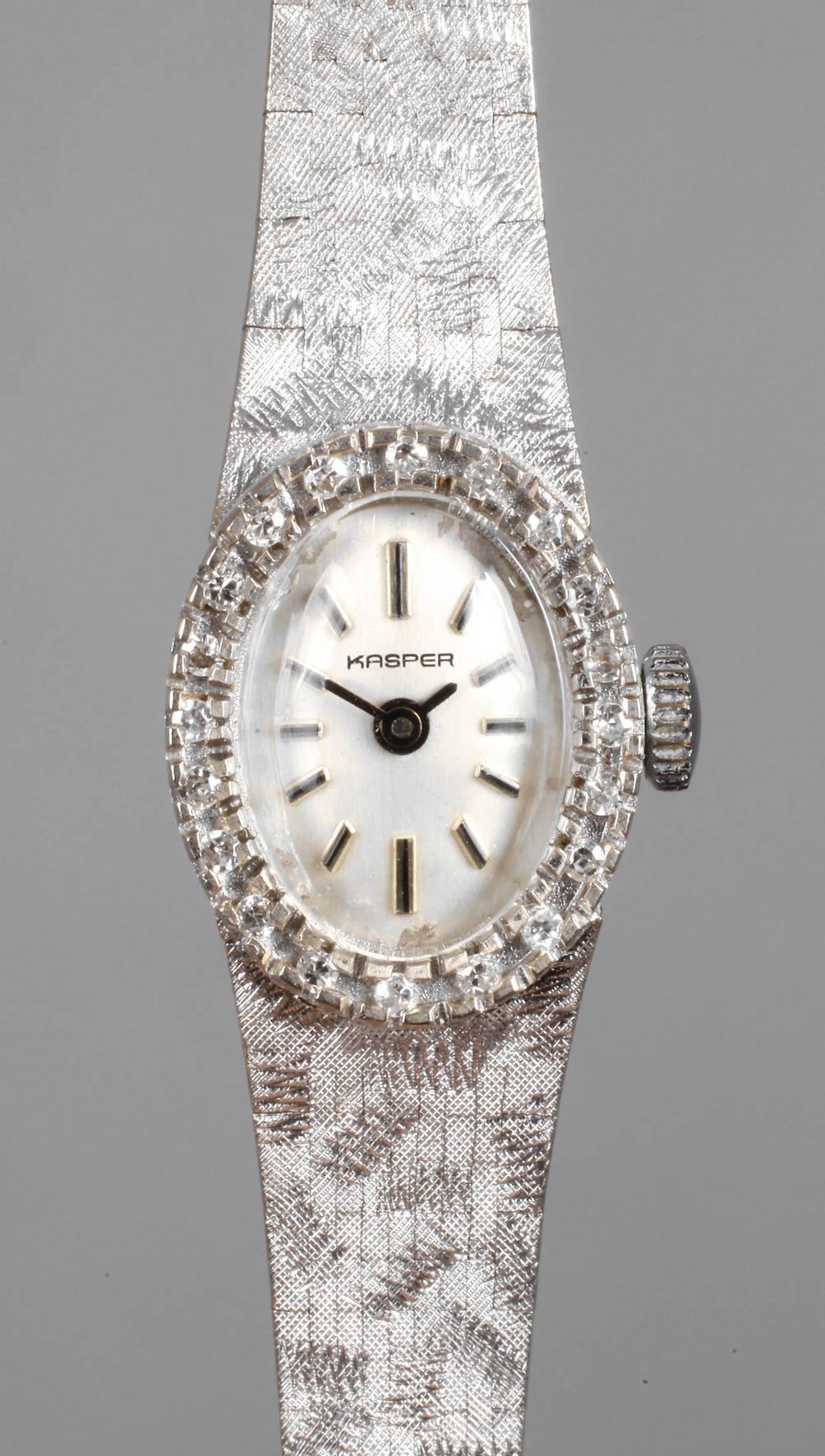 Kasper Damenarmbanduhr mit Diamantbesatz