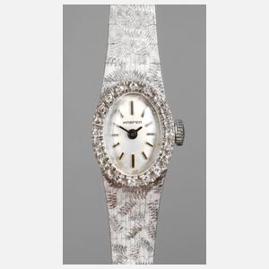 Kasper Damenarmbanduhr mit Diamantbesatz