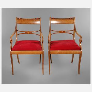 Paar Armlehnstühle Biedermeier