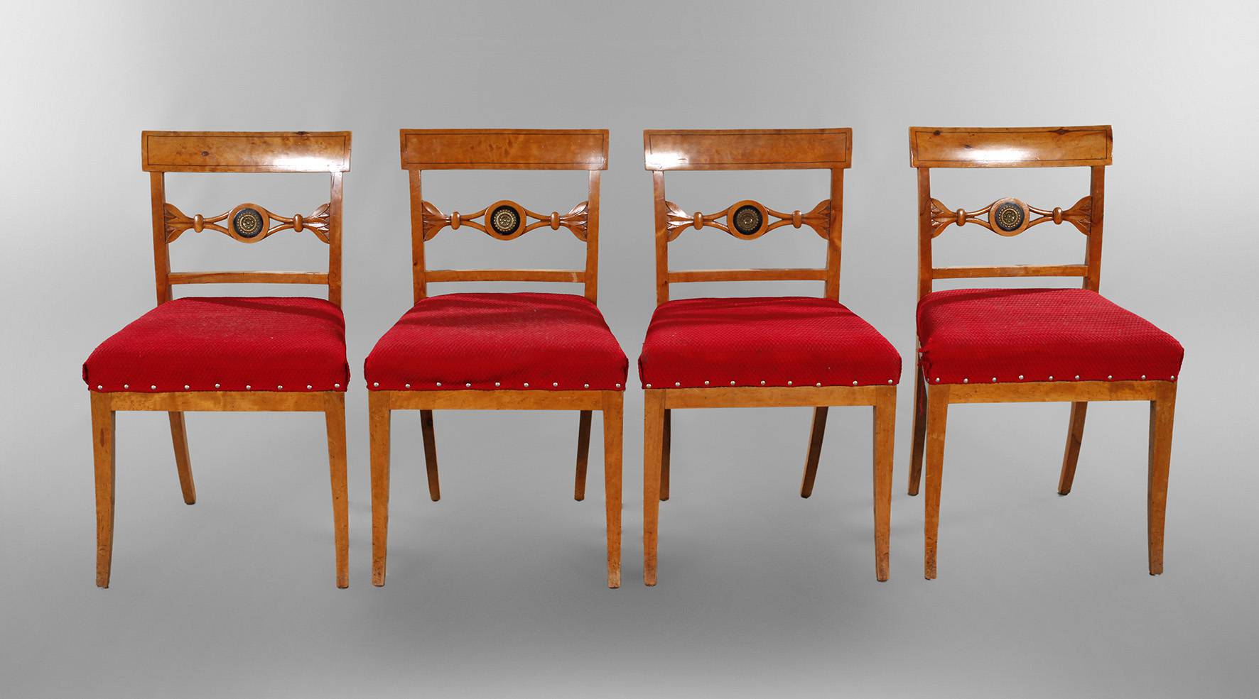 Vier Biedermeierstühle