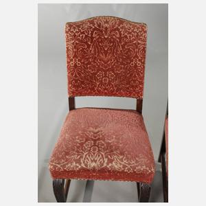 Satz von sechs Stühlen