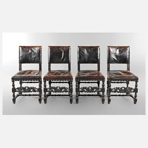 Vier Stühle Neobarock