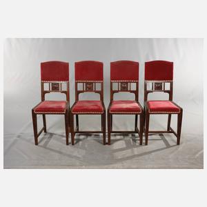 Acht Jugendstil Stühle