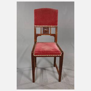 Acht Jugendstil Stühle