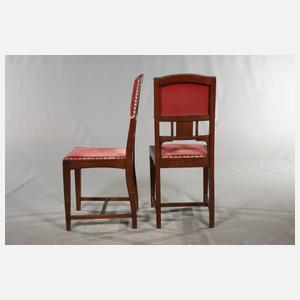 Acht Jugendstil Stühle