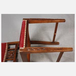 Acht Jugendstil Stühle