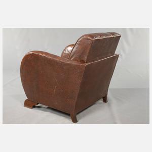 Paar Ledersessel Art déco