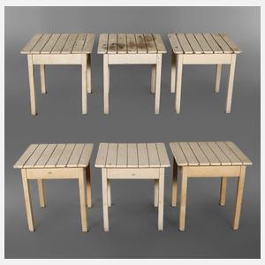 Sechs Kaffeehaustische