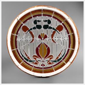 Rundes Bleiglasfenster