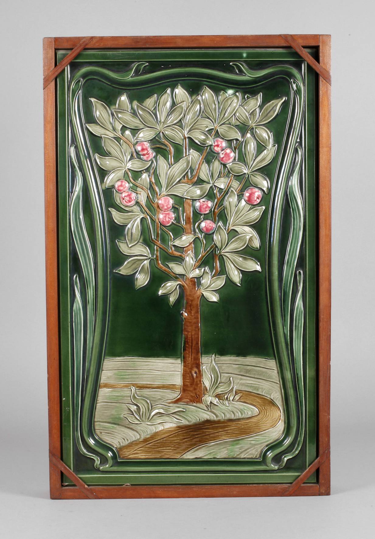 Große Ofenkachel mit Bildmotiv