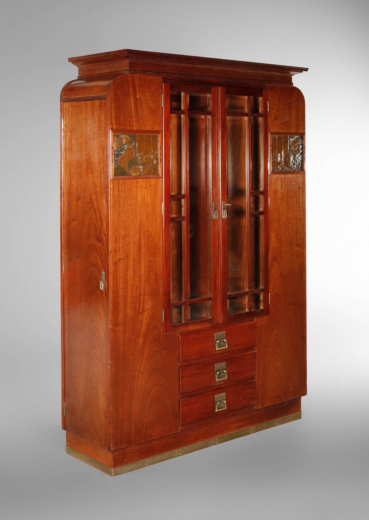 Büchervitrine Jugendstil Teplitz