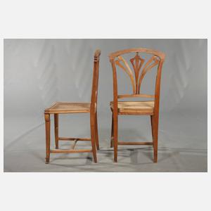 Paar Jugendstilstühle