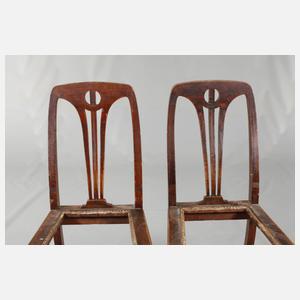 Sechs Stühle Jugendstil