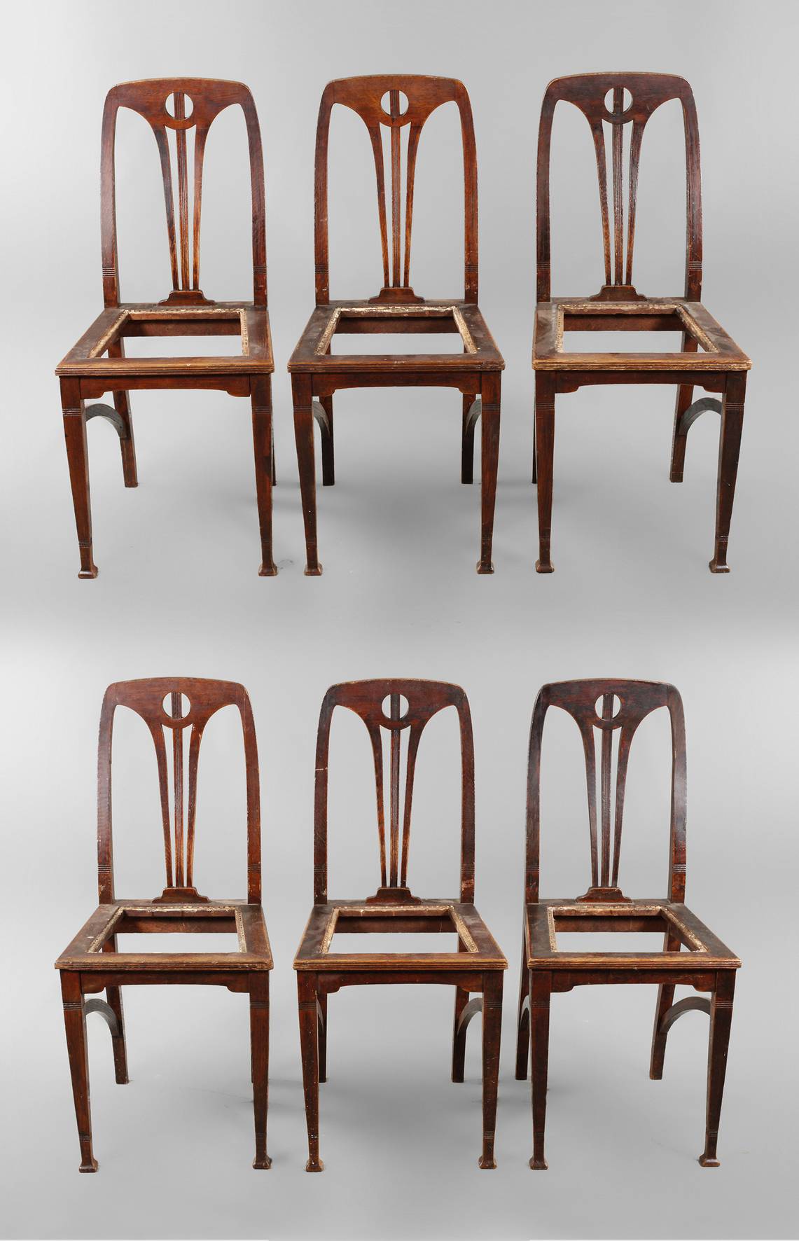 Sechs Stühle Jugendstil