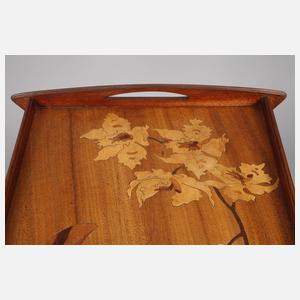 Intarsiertes Jugendstiltablett