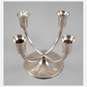 Silber Kerzenleuchter Art déco