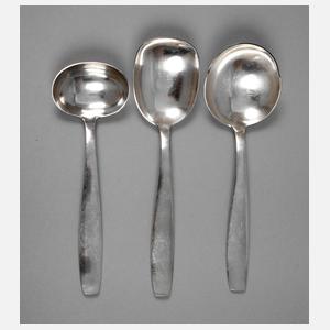 Hermann Gretsch drei Vorlegelöffel