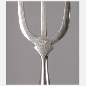 Silber fünf Vorlegeteile Art déco