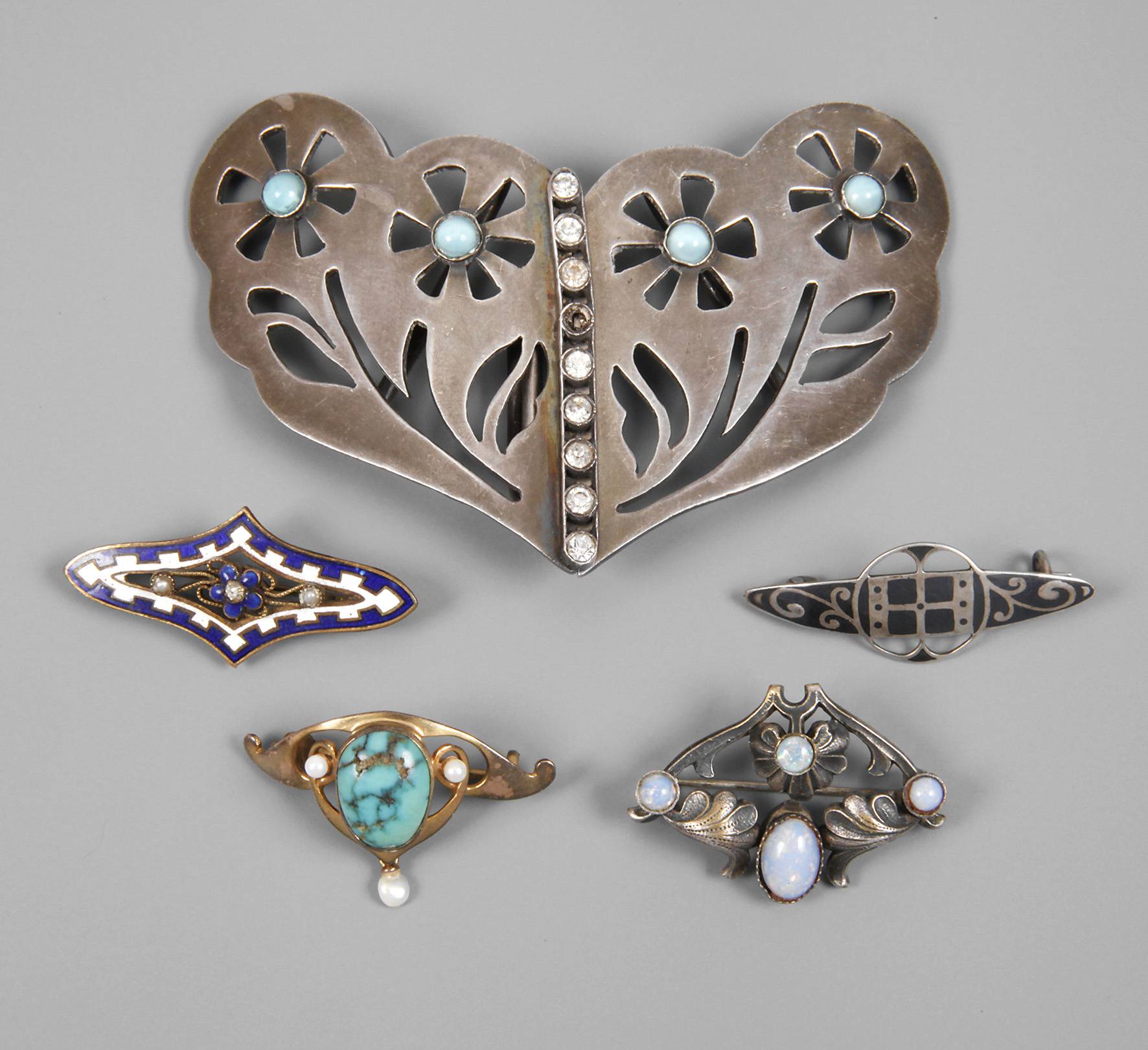 Konvolut Jugendstilschmuck