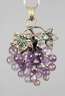 Anhänger mit Amethyst und Smaragden