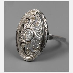 Platinring mit Diamant